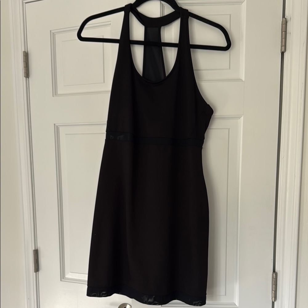 GAP Elegant Black Halter Backless Dress